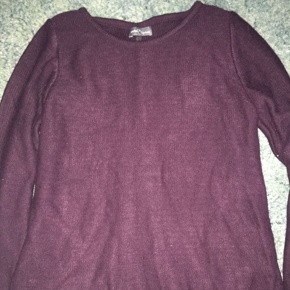 Deep purple wool sweater